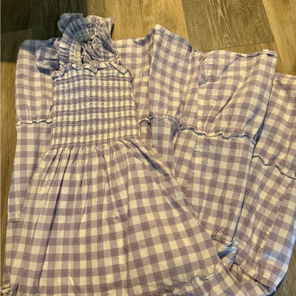 Ellie Nap Dress - Purple Gingham